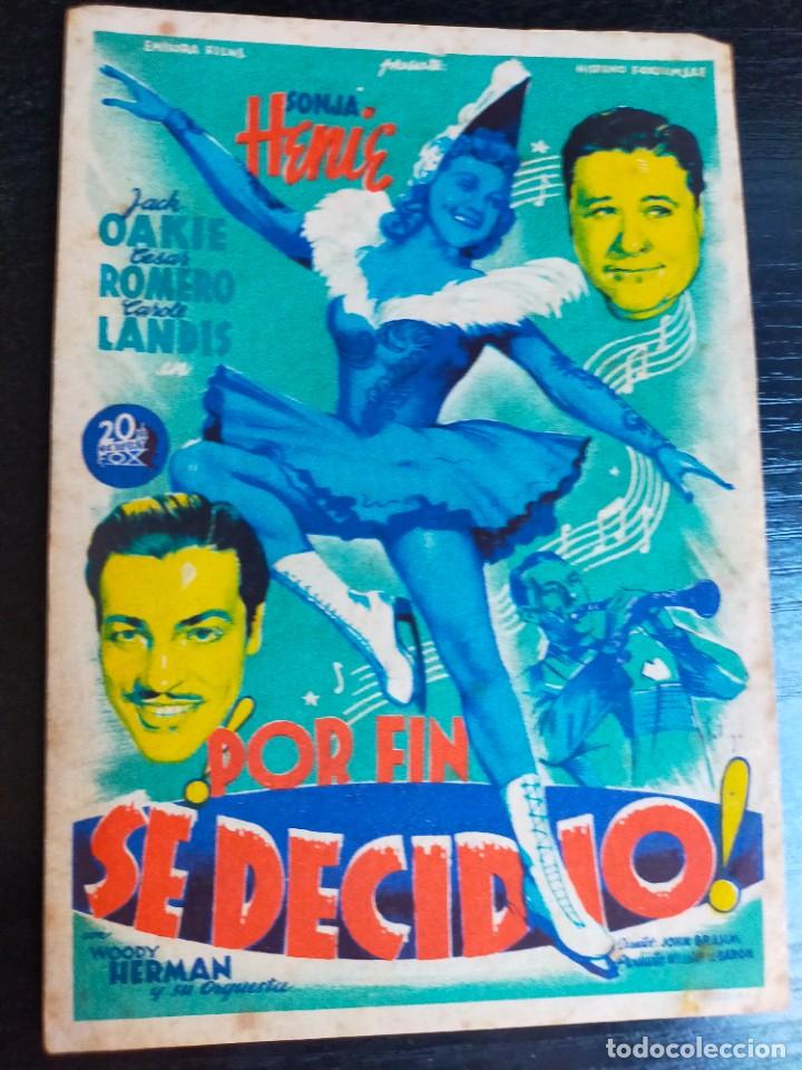  Flyers Publicitaires de films Anciens: Por fin se decidi&oacute;. / Programa de mano. Cine-Teatro Emporio