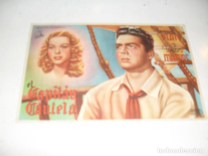 Cine: programa de mano sencillo,con texto publicitario.titulo:.EL CAPITAN CAUTELA.
