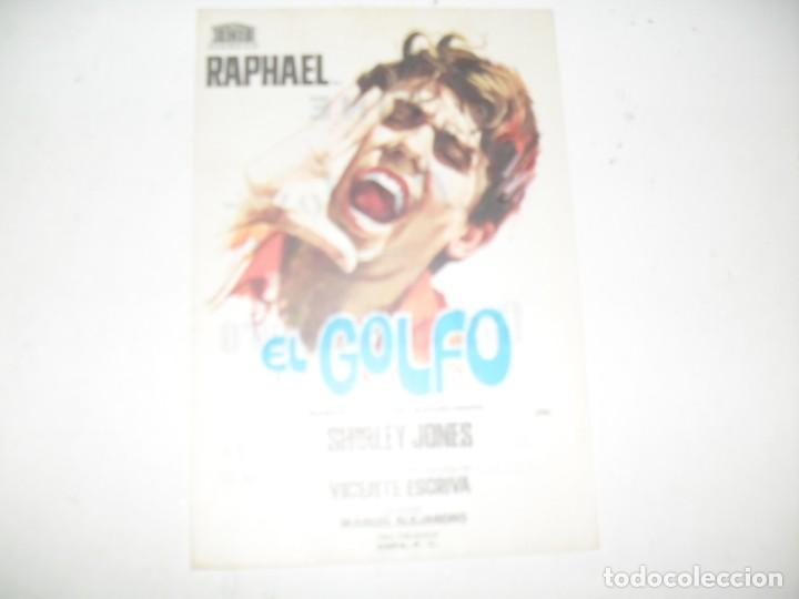  Flyers Publicitaires de films Anciens: programa de mano sencillo,con texto publicitario.titulo:.RAPHAEL:EL GOLFO.