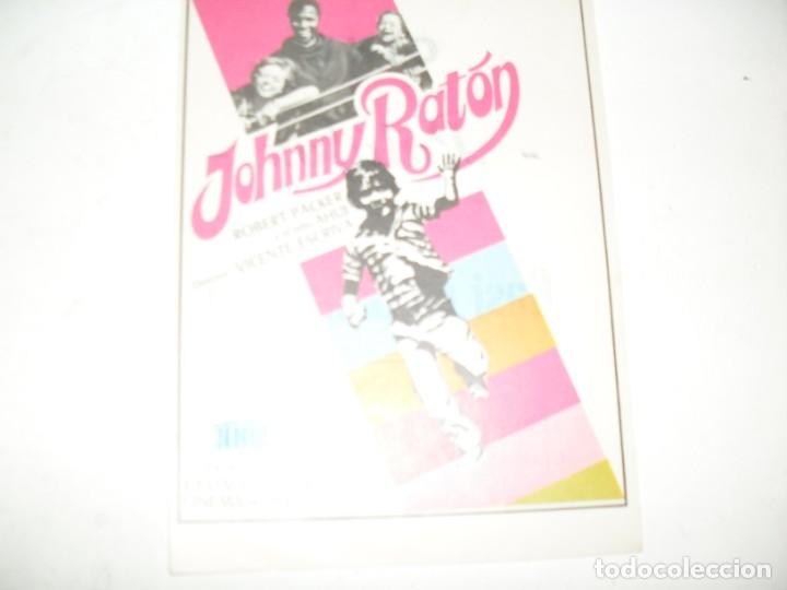  Flyers Publicitaires de films Anciens: programa de mano sencillo,con texto publicitario.titulo: JOHNNY RATON.