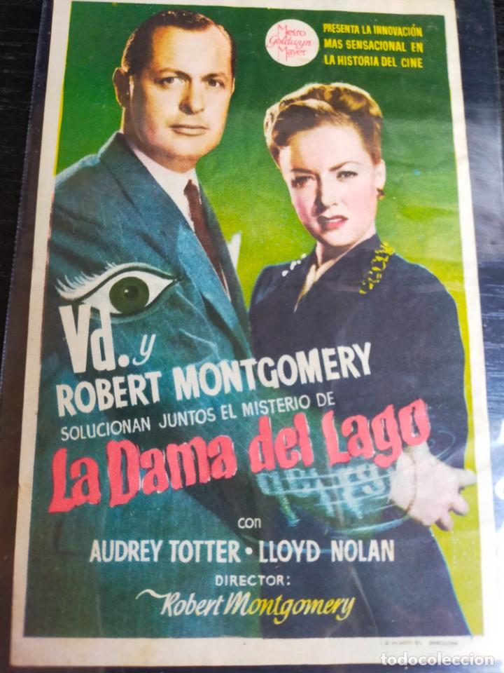 Cine: La dama del lago. / Programa de mano. Cine. Robert Montgomery - Foto 1