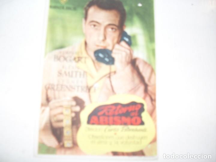 Flyers Publicitaires de films Anciens: programa de mano sencillo,con texto publicitario.titulo: RETORNO AL ABISMO.