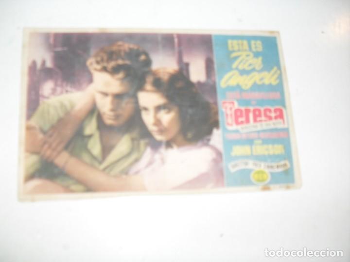  Flyers Publicitaires de films Anciens: programa de mano sencillo,con texto publicitario.titulo: TERESA.