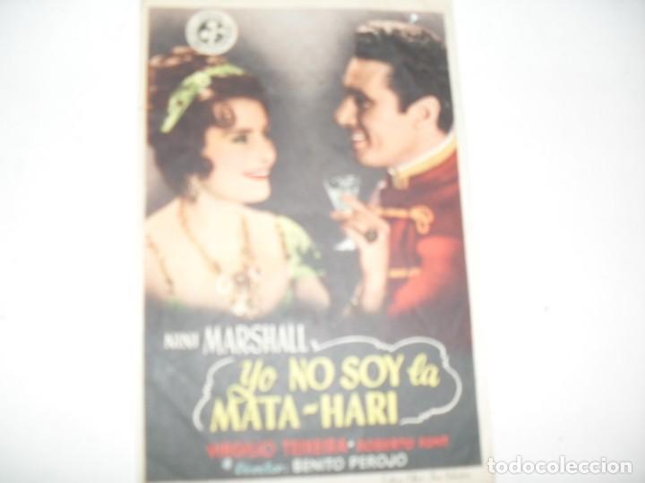  Flyers Publicitaires de films Anciens: programa de mano sencillo,con texto publicitario.titulo: YO SOY LA MATA-HARI
