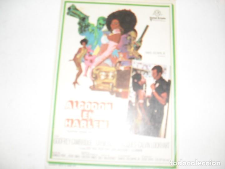  Flyers Publicitaires de films Anciens: programa de mano sencillo,sin texto publicitario.titulo: ALGODON EN HARLEM
