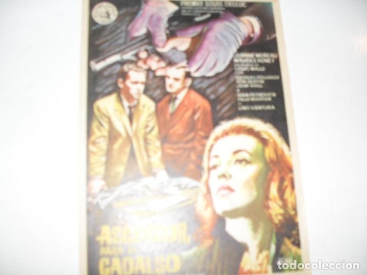 Cine: programa de mano sencillo,sin texto publicitario.titulo: ASCENSOR PARA EL CADALSO.