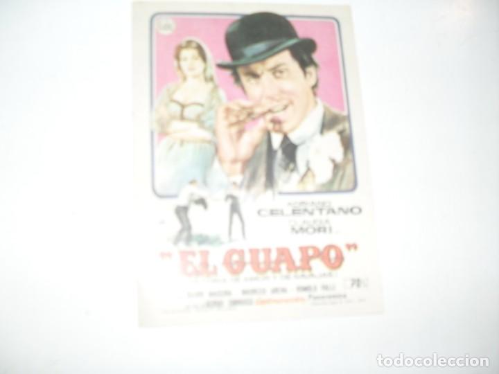 Cine: programa de mano sencillo,sin texto publicitario.titulo: EL GUAPO.