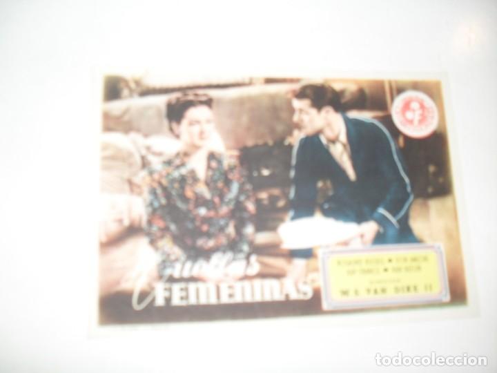 Cine: programa de mano sencillo,sin texto publicitario.titulo: HUELLAS FEMENINAS.