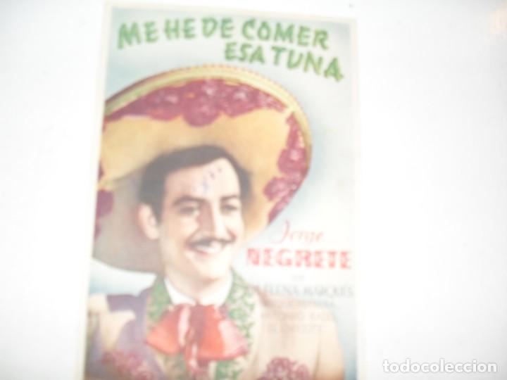 Cine: programa de mano sencillo,sin texto publicitario.titulo: ME HE DE COMER ESA TUNA.