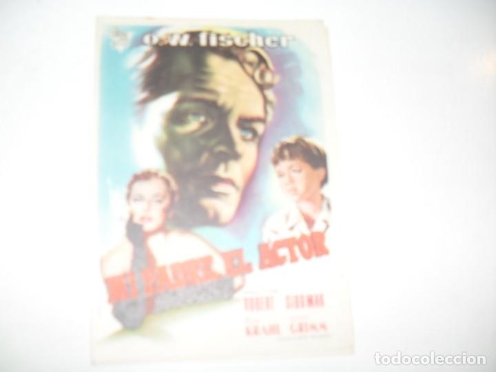 Cine: programa de mano sencillo,sin texto publicitario.titulo: MI PADRE EL ACTOR.