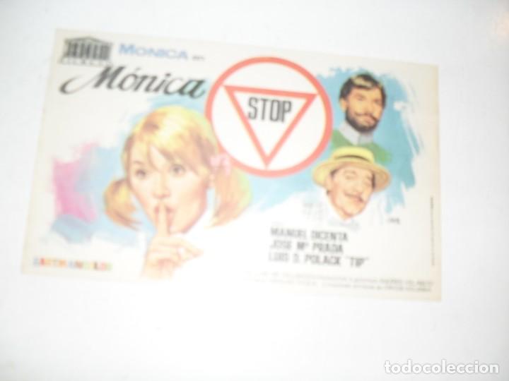 Cine: programa de mano sencillo,sin texto publicitario.titulo: MONICA.