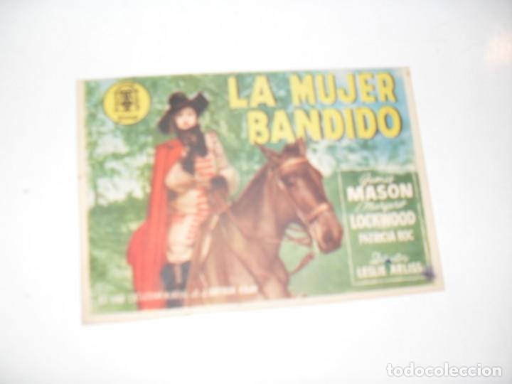 Cine: programa de mano sencillo,sin texto publicitario.titulo: LA MUJER BANDIDO.