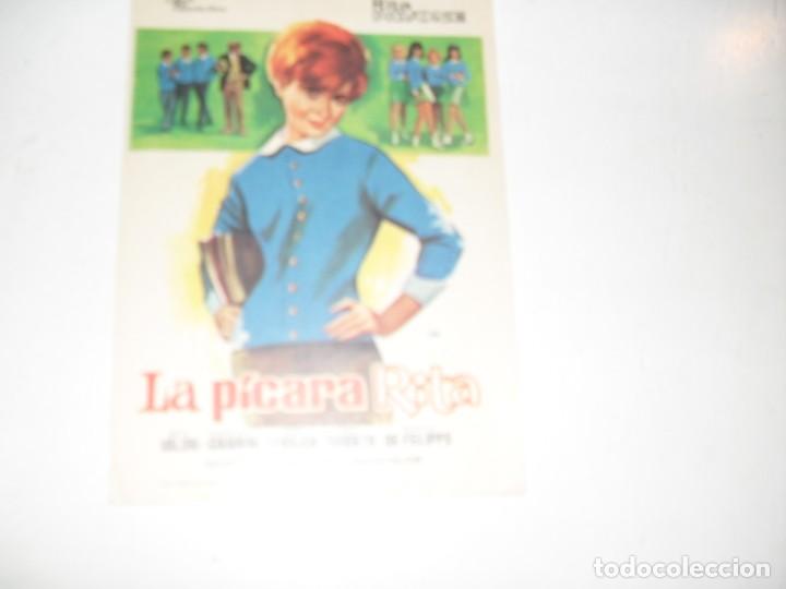 Cine: programa de mano sencillo,sin texto publicitario.titulo: LA PICARA RITA.