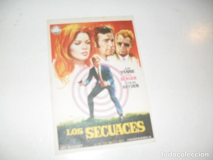 Cine: programa de mano sencillo,sin texto publicitario.titulo: LOS SECUACES.