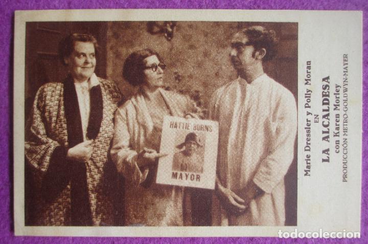 Cine: PROGRAMA DE CINE TARJETA LA ALCALDESA MARIE DRESSLER POLLY MORAN METRO PC127