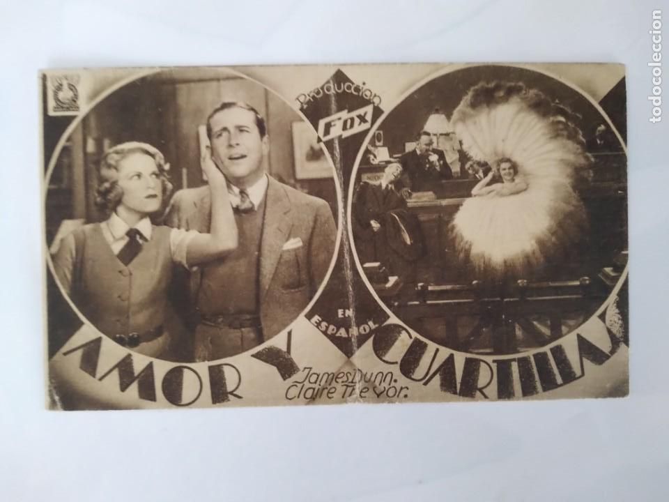 Cine: PROGRAMA TARJETA CINE AMOR Y CUARTILLAS FOX TEATRO SAN FERNANDO RV 83