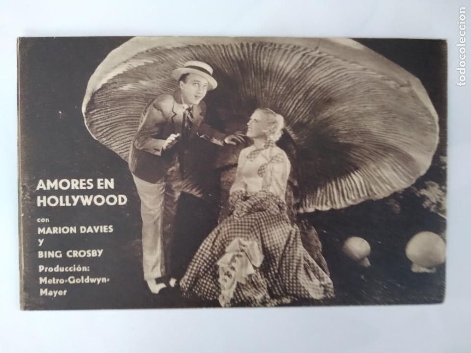 Cine: PROGRAMA TARJETA CINE AMORES EN HOLLYWOOD METRO GOLDWYN MAYER 91