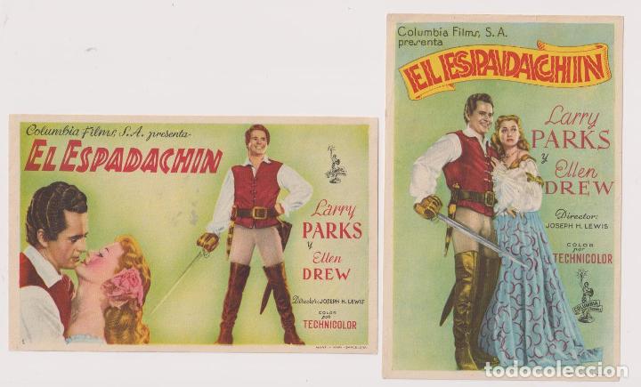 Cine: El Espadach&iacute;n..Lote de 2 programas diferentes de Columbia - Foto 1
