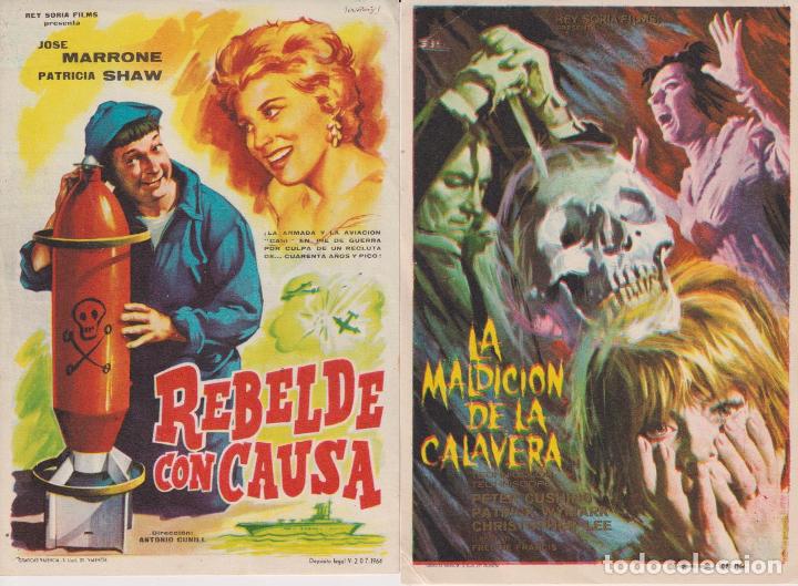 Cine: Lote de 2 programas: La maldici&oacute;n de la Calavera y Rebelde con causas - Foto 1