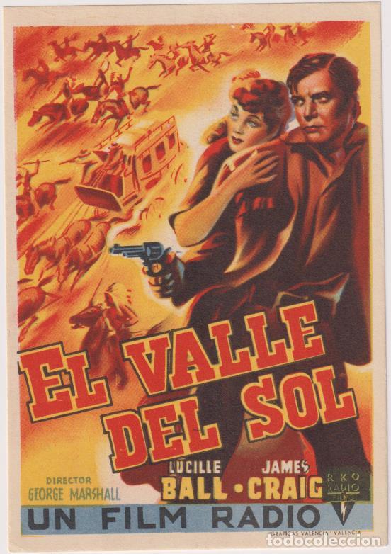 Cine: El Valle del Sol.Sencillo de Radio.&iexcl;IMPECABLE! - Foto 1