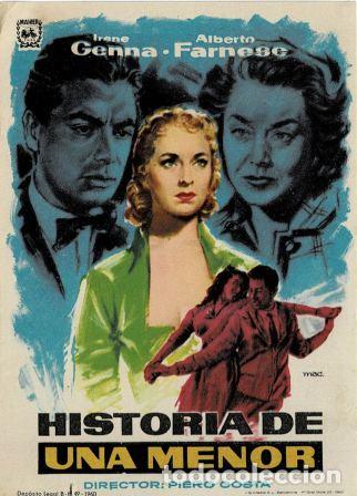 Cine: PROGRAMA DE CINE: HISTORIA DE UNA MENOR PC-5499