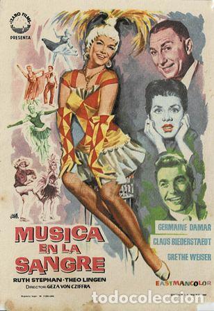 Cine: PROGRAMA DE CINE: M&Uacute;SICA EN LA SANGRE PC-5515