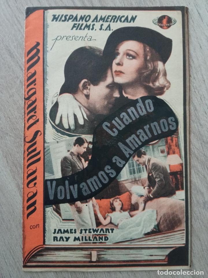 Cine: CUANDO VOLVAMOS A AMARNOS, MARGARET SULLAVAN, JAMES STEWART