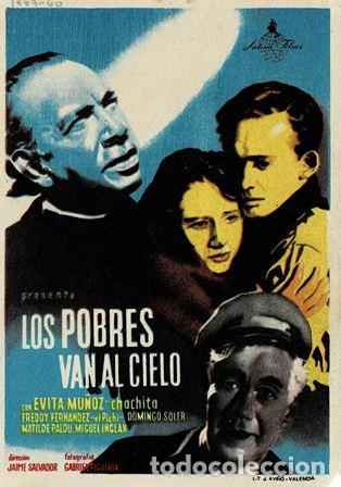Cine: PROGRAMA DE CINE: LOS POBRES VAN AL CIELO PC-5539