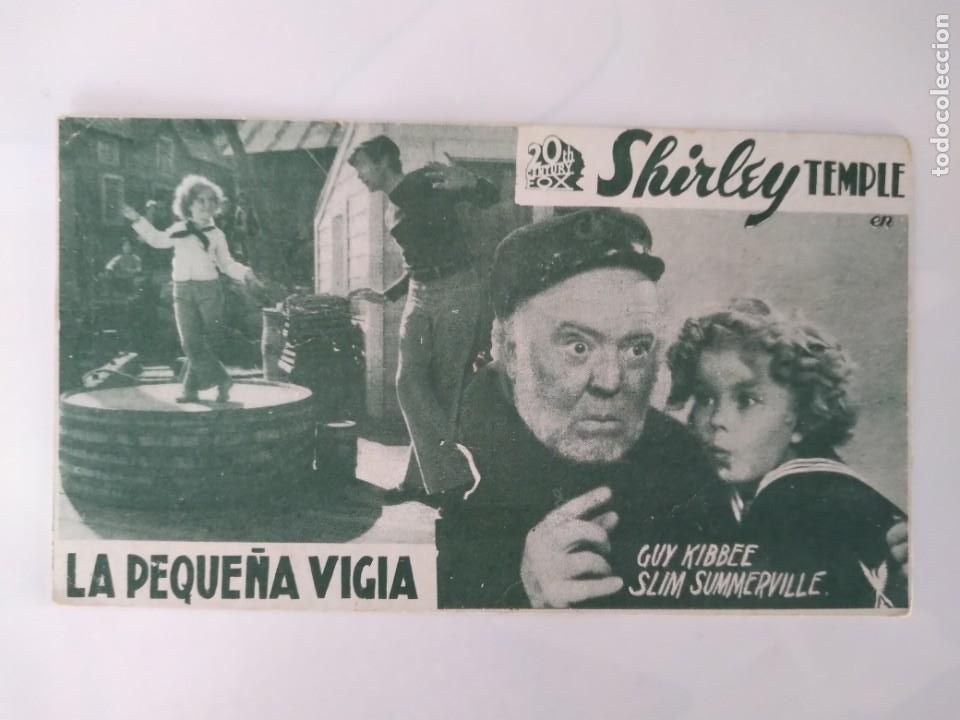 Folhetos de m&atilde;o de filmes antigos de cinema: PROGRAMA TARJETA CINE LA PEQUE&Ntilde;A VIGIA FOX TEATRO CINE ANCORA CALELLA RV 109