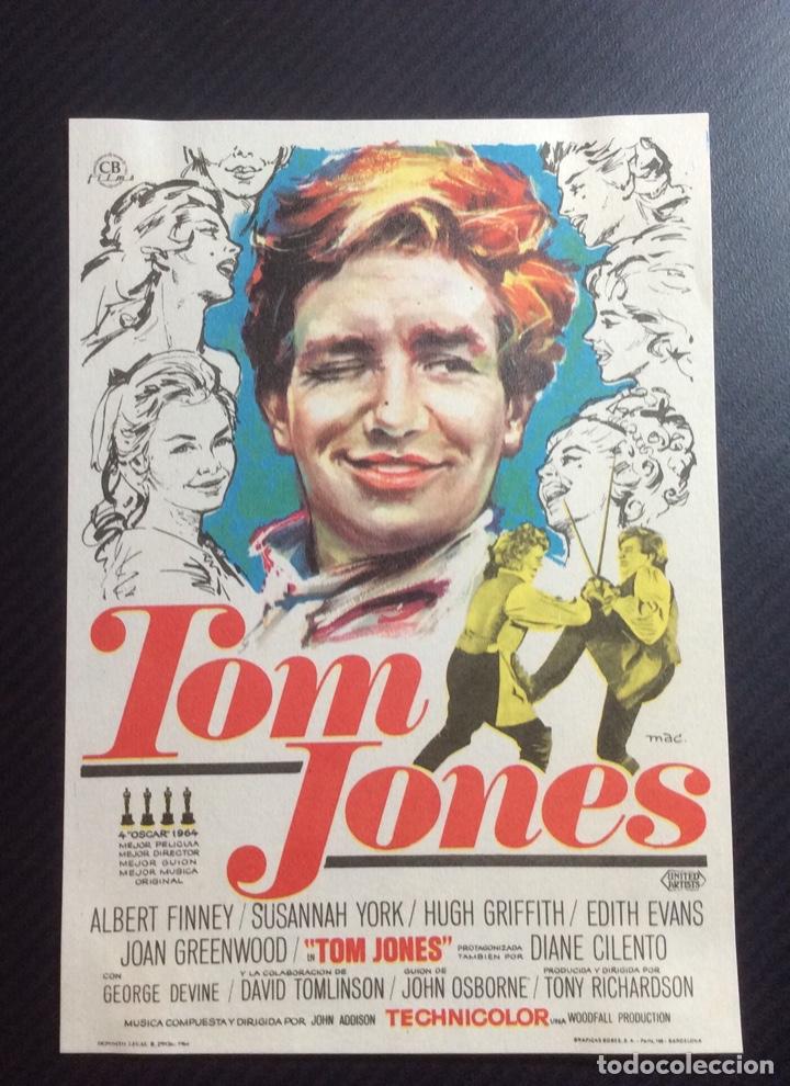 Cine: FOLLETO DE MANO TOM JONES. SIN PUBLICIDAD