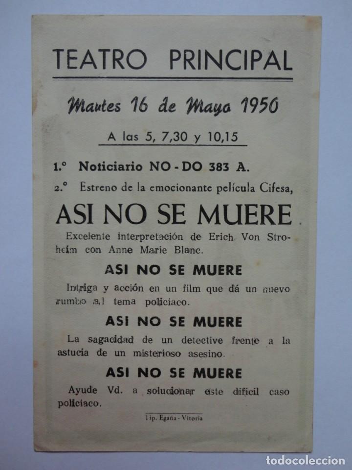 Cine: AS&Iacute; NO SE MUERE - 1950 - Foto 2
