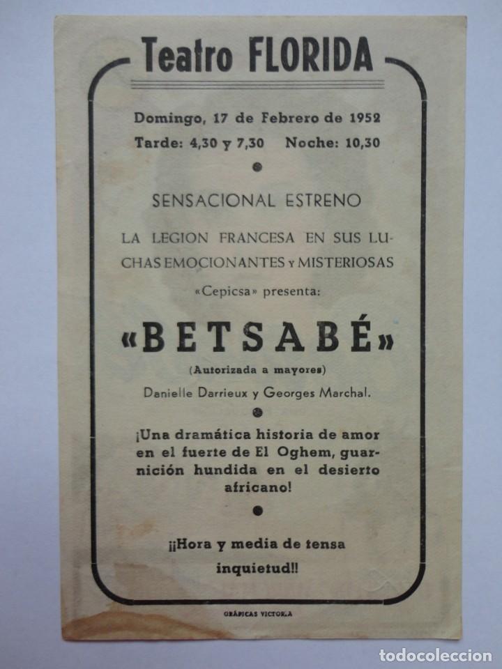Cine: BETSAB&Eacute; - 1952 - (T. Florida) - Foto 2