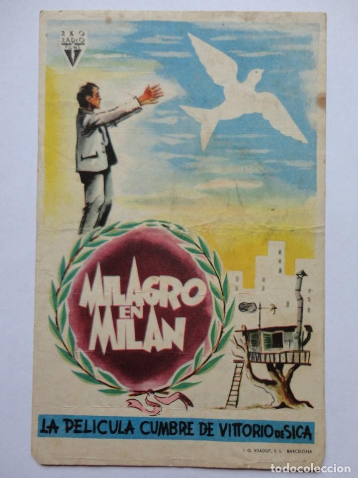Cine: MILAGRO EN MIL&Aacute;N - 1952 - - Foto 1