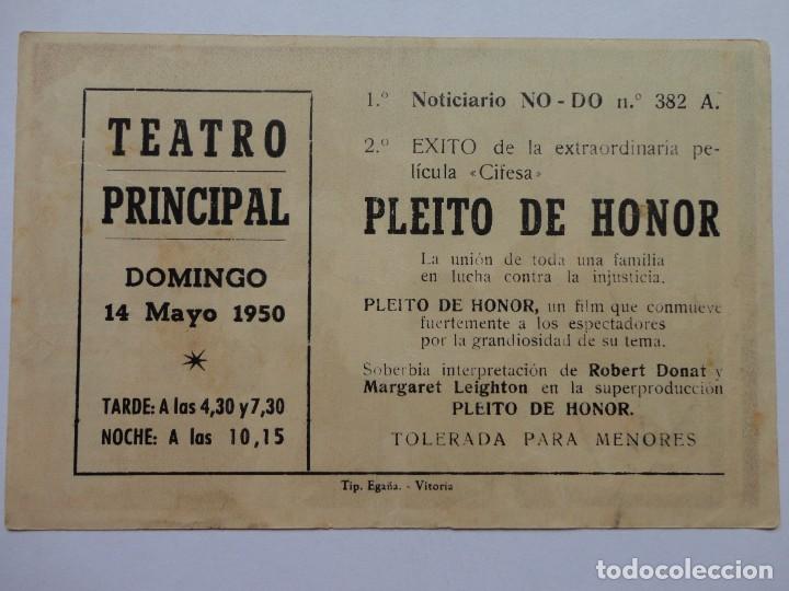Cine: PLEITO DE HONOR - 1950 - - Foto 2