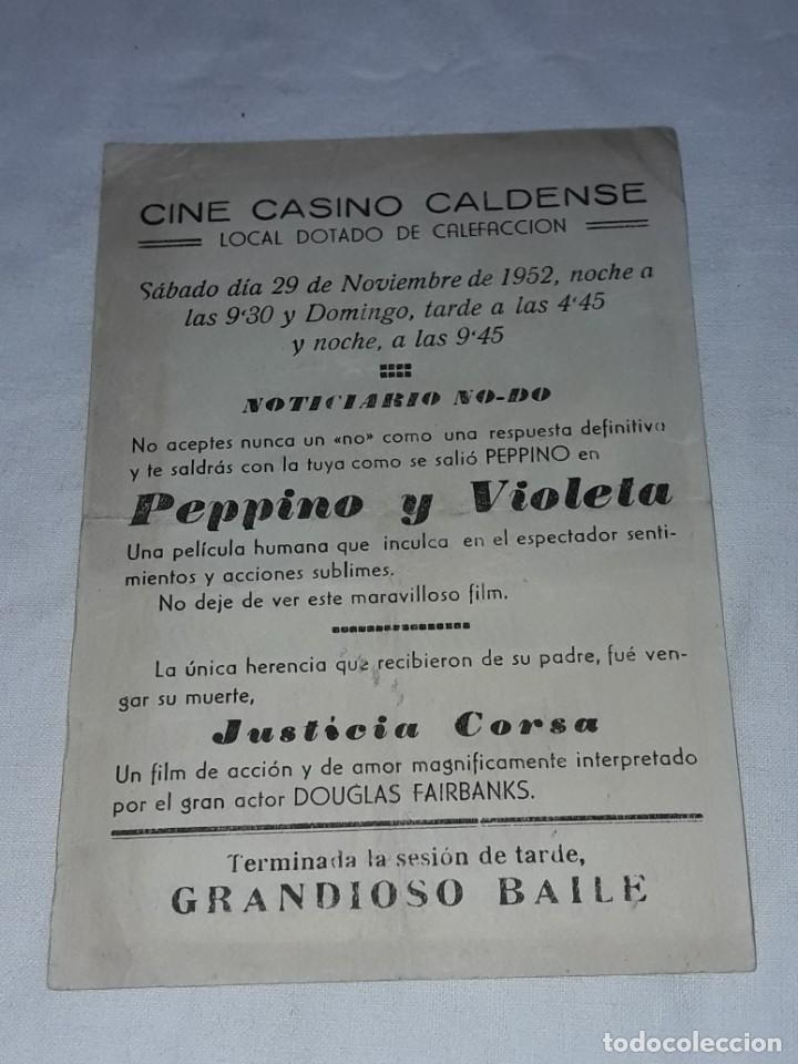 Cine: Antiguo programa de cine Peppino y violeta - Foto 2