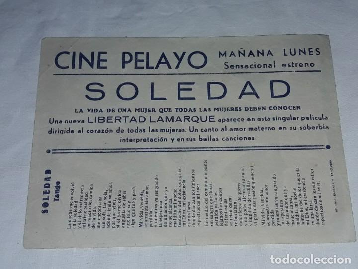 Cine: Antiguo programa de cine Soledad - Foto 2