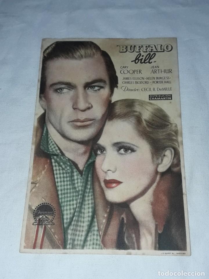Cine: Antiguo programa de cine Buffalo Bill - Foto 1