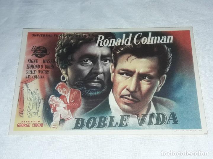Cine: Antiguo programa de cine Ronald Colman Doble Vida - Foto 1
