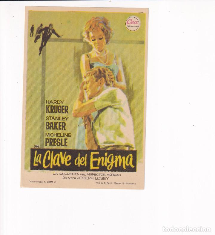 Flyers Publicitaires de Films Anciens: LA CLAVE DEL ENIGMA .- HARDY KRUGER