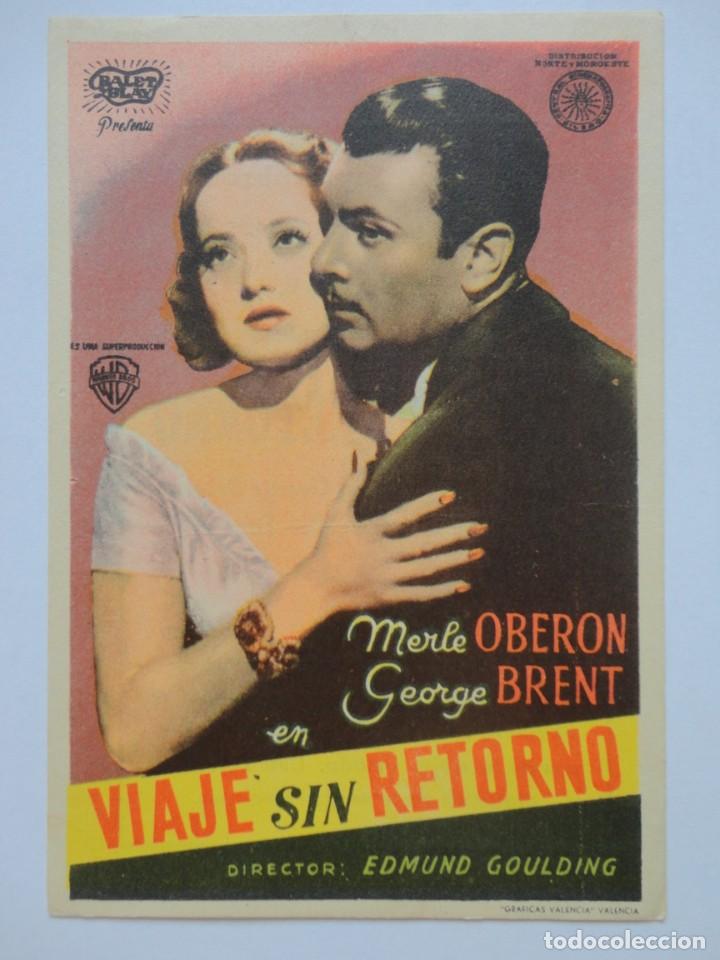 Cine: CINE-FOLLETO DE MANO - VIAJE SIN RETORNO