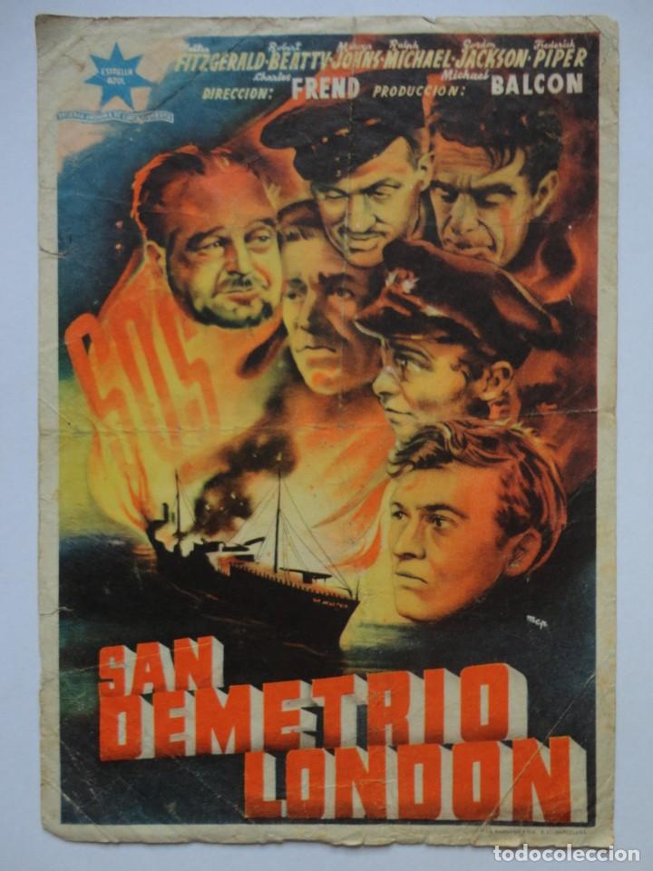 Cine: CINE-FOLLETO DE MANO - SAN DEMETRIO-LONDON