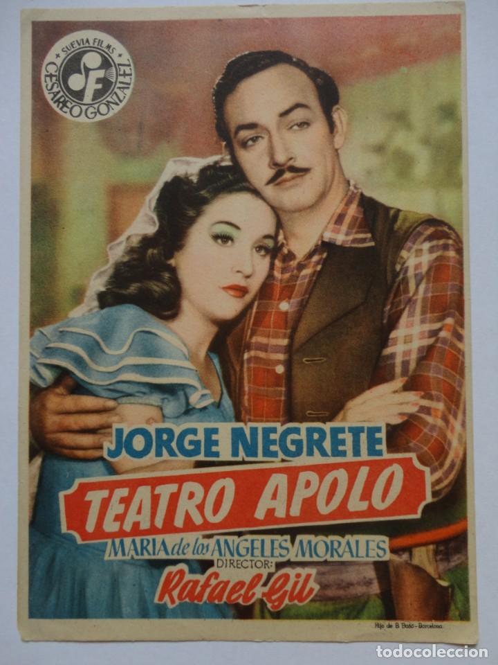Cine: CINE-FOLLETO DE MANO - TEATRO APOLO