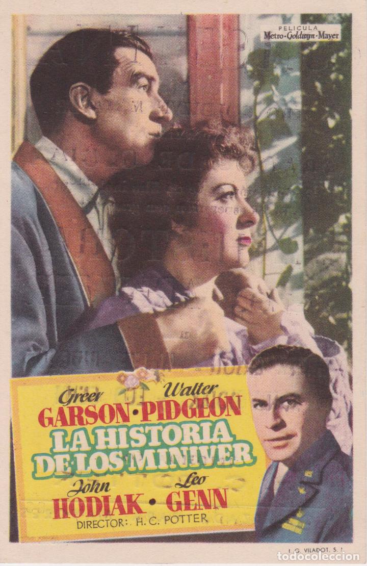  Flyers Publicitaires de films Anciens: PROGRAMA DE CINE &ndash; LA HISTORIA DE LOS MINIVER &ndash; GREER GARSON &ndash; CINE CRISTINA