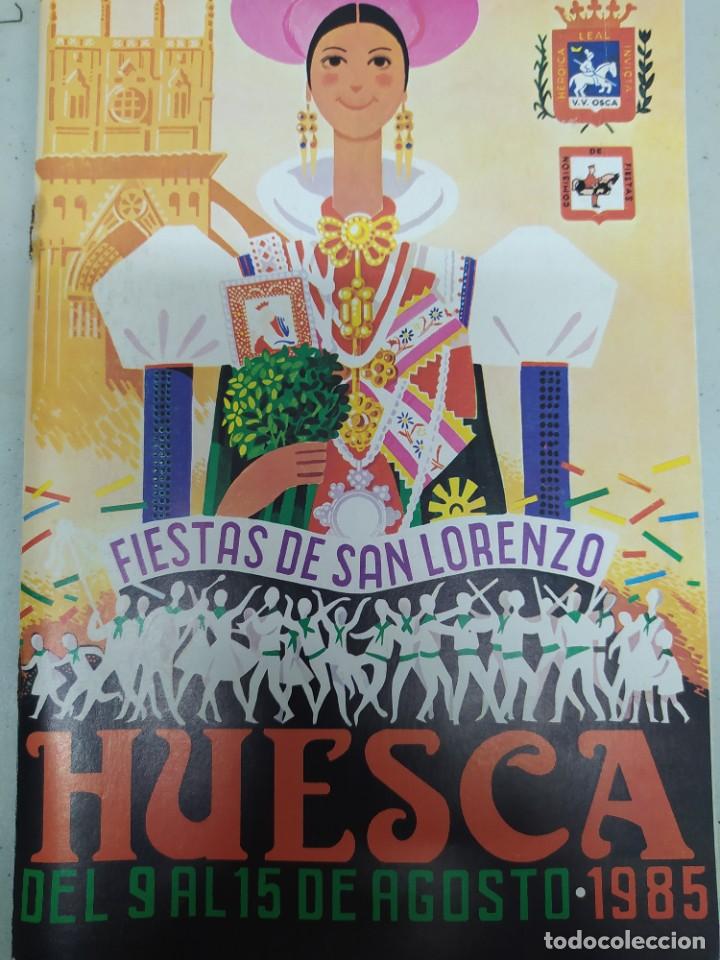 Cine: Programa de fiestas Huesca San Lorenzo 1985