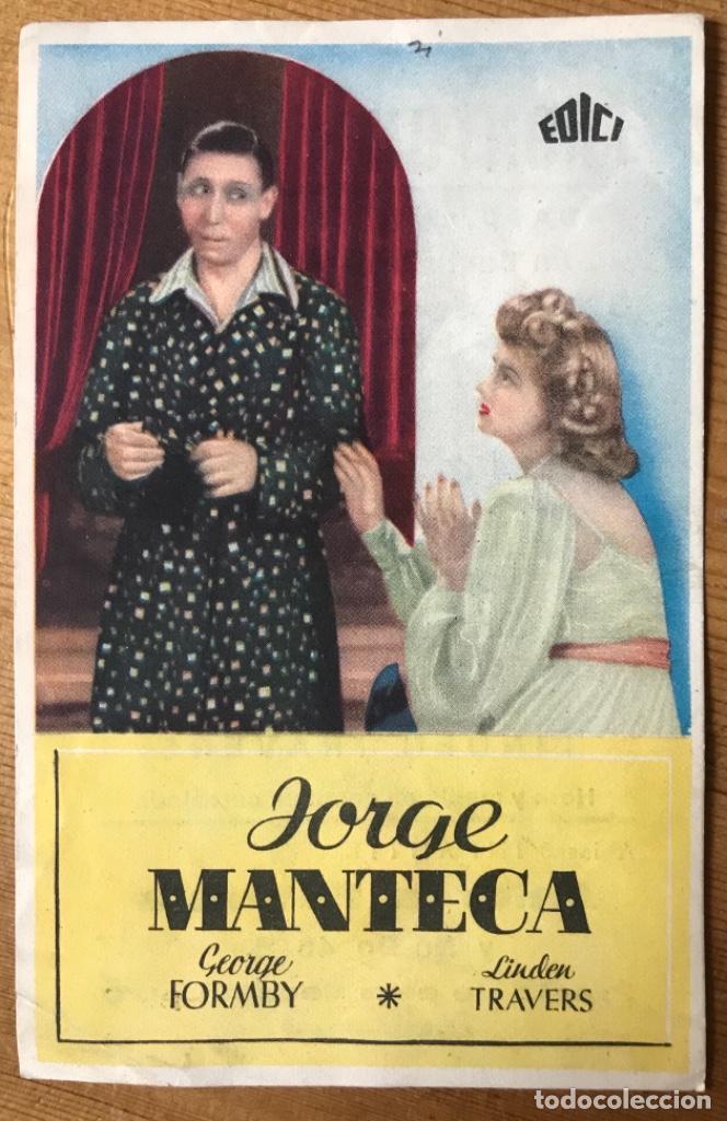 Cine: Programa folleto de cine Jorge Manteca. 1943 Front&oacute;n Cinema - Foto 1