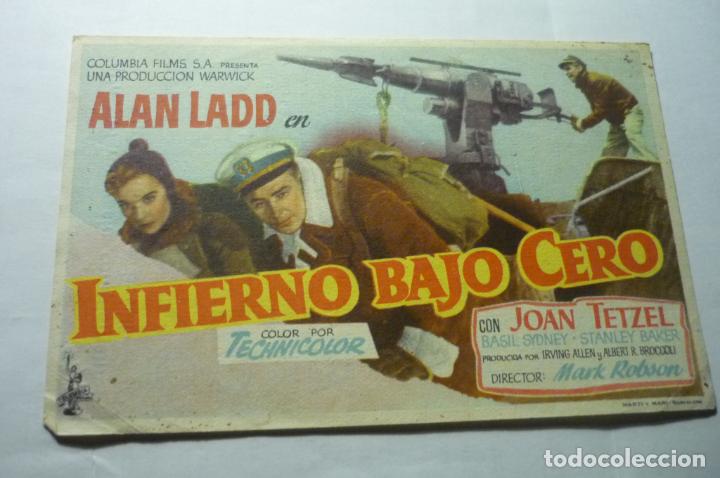 Cine: PROGRAMA INFIERNO BAJO CERO.-ALAN LADD moderno posito cambrils