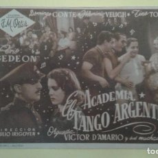 Cine: ACADEMIA EL TANGO ARGENTINO DOMINGO CONTE ORIGINAL EXC. J.M. ORTIZ BUEN ESTADO. Lote 322380188