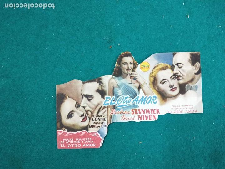 Cine: EL OTRO AMOR BARBARA STANWICK - DAVID NIVEN. PROGRAMA DE CINE TROQUELADO. - Foto 1