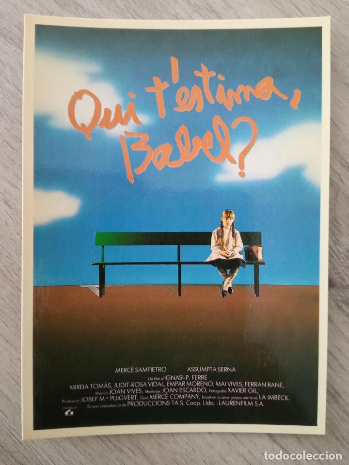 Cine: QUI T&acute;ESTIMA BABEL?, MERCE SAMPIETRO - Foto 1