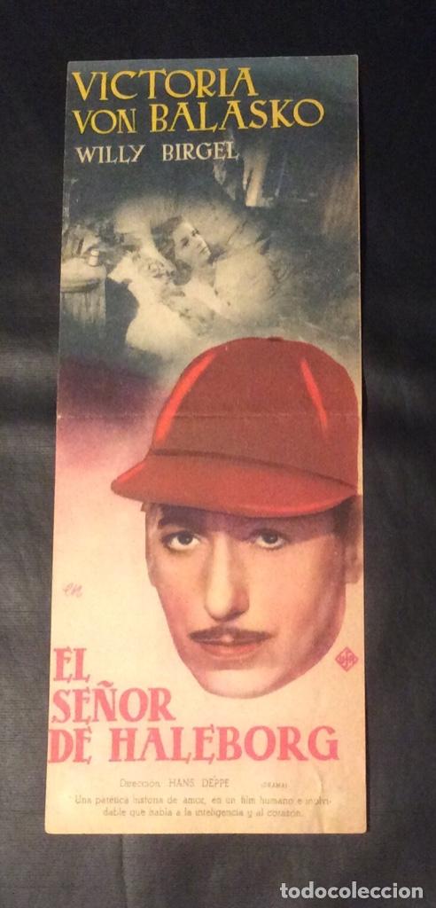 Cine: FOLLETO DE MANO EL SE&Ntilde;OR DE HALEBORG. SIN PUBLICIDAD